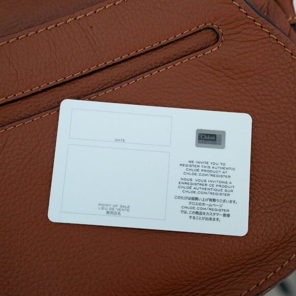 Chloe Small Marcie Saddle Bag in Grained Leather - Picture 12 of 15